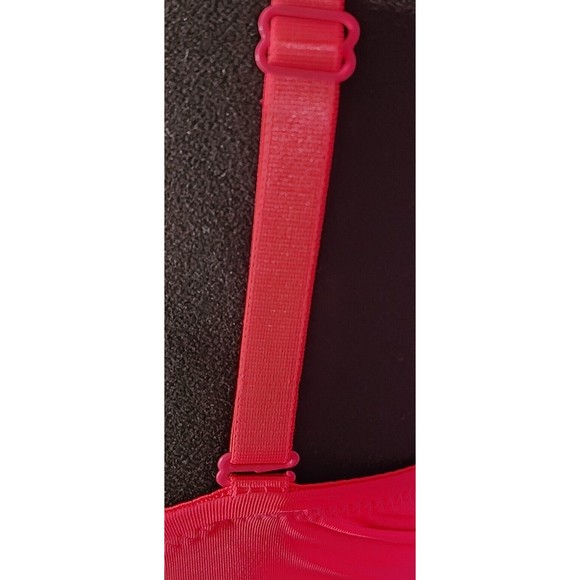 Valentine's Fuchsia Pink Leopard  Trim Moderate  Push-Up Underwire Bra Size 38D - Picture 8 of 10